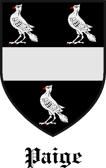 PAIGE family crest