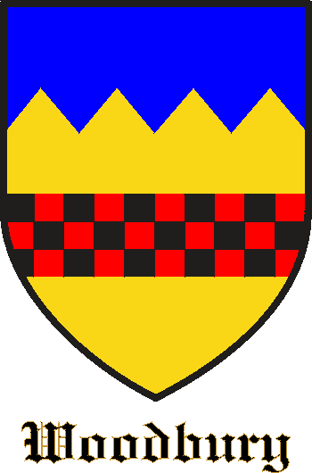 WOODBURY family crest